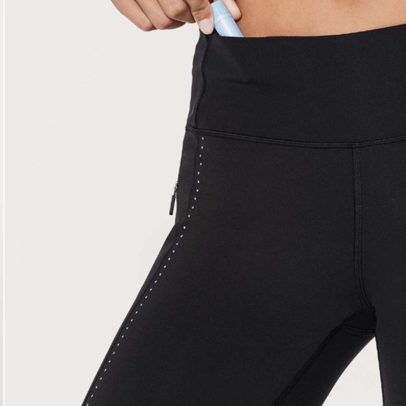 Lululemon Extra Mile Tight (Reflective 28") Black - Picture 2 of 15